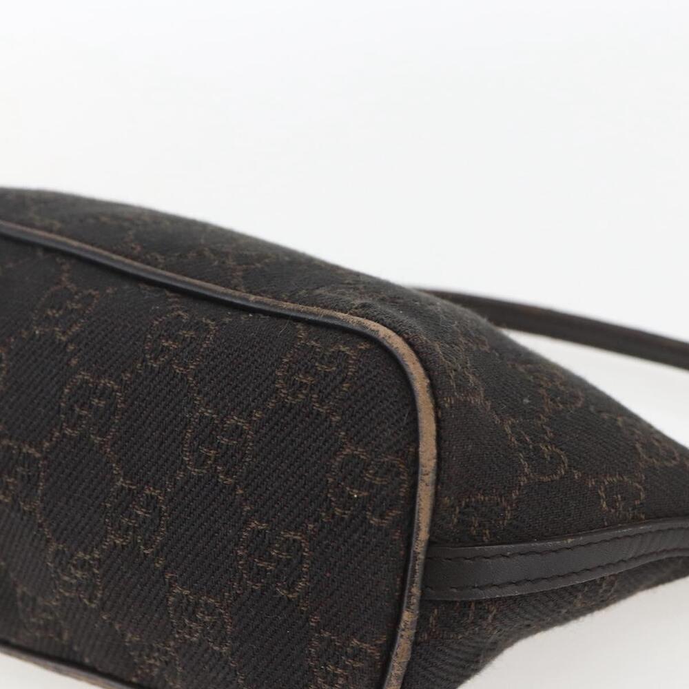GUCCI GG Canvas Accessory Pouch Dark Brown Silver 07198 Auth ep12569 - Picture 9 of 16